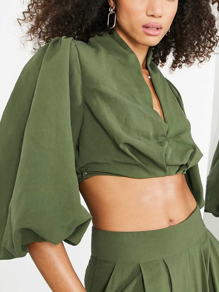 Asos Full Sleeve Halterneck Top